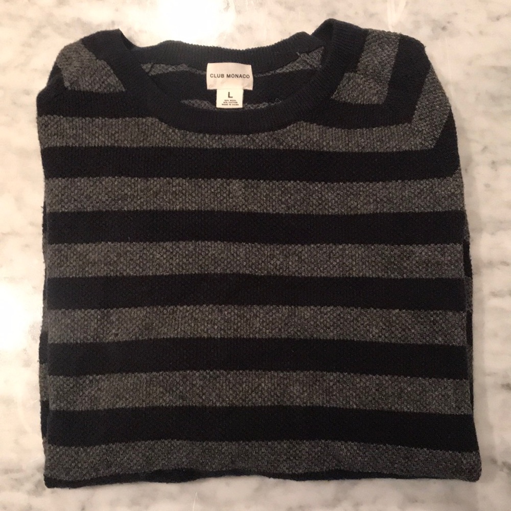 Club Monaco striped sweater - L